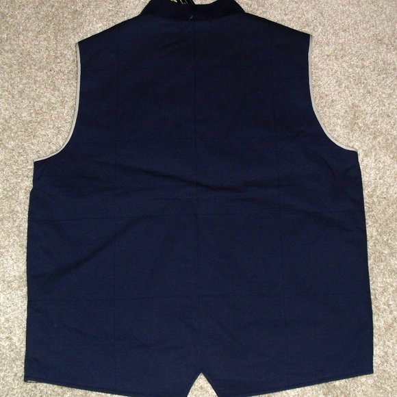 Levis Skateboarding Collection $128 Mens sz. XL Zip Up Blue Vest Jacket New Tags - Picture 7 of 7